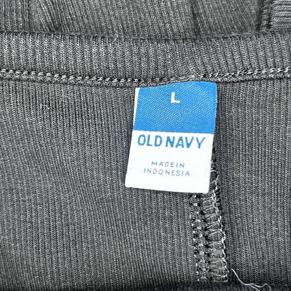 Old Navy Dress Womens Large Black Long Sleeve Scoop Neck Stretch Midi Witchy - Picture 8 of 11